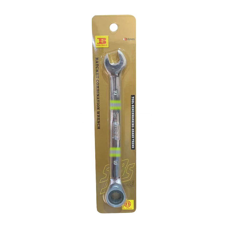 波斯(BOSI) 荧光系列精品棘轮两用扳手 10mm 把高清大图