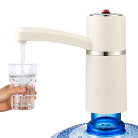 桶装水抽水器充电饮水机家用电动纯净水桶压水器自动上水器 珍珠白_89