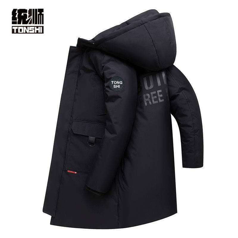 统狮中长款羽绒服男 420-4 件高清大图