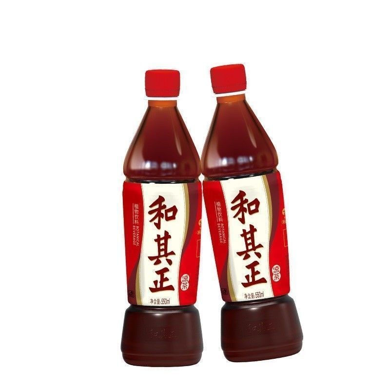 7月新货和其正15瓶550ml和其正凉茶大瓶清凉去火和其正整箱批发5月