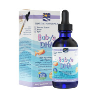 [智慧之旅]正品直邮美国进口挪威小鱼nodic Naturals儿童婴幼儿鳕鱼鱼肝油宝宝DHA鱼油滴剂60ml 带滴管