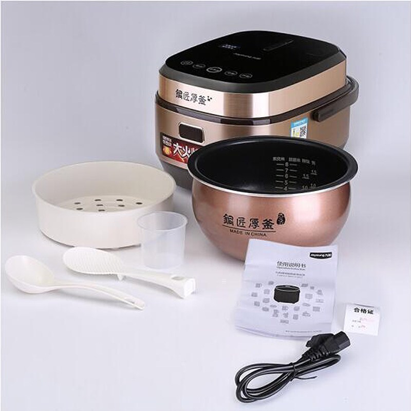 九阳(Joyoung电饭煲F-40FY1 4L容量 智能预约 凹型加热盘 家用多功能 铜匠厚釜不粘内胆 智能全自动电饭锅高清大图