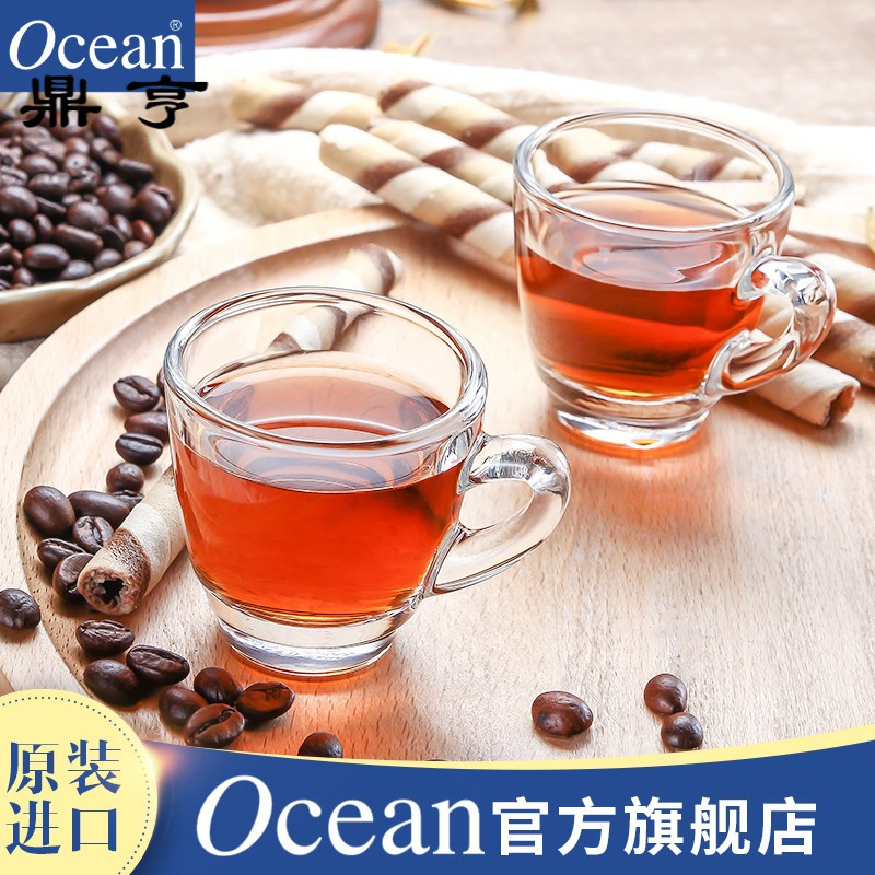 鼎亨进口玻璃咖啡杯欧式特浓套装意式浓缩标准咖啡杯红茶杯65ML
