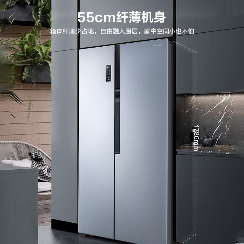 容声(Ronshen)532L冰箱对开门冰箱无霜双开门家用变频风冷超薄电脑控温电冰箱净味抑菌