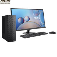 华硕(ASUS) 碉堡S5台式电脑 23.8英寸大屏显示器高清 家用办公高性能商务 电脑台式机主机套机 (I3-10105 8G 1T+256G WIN10)