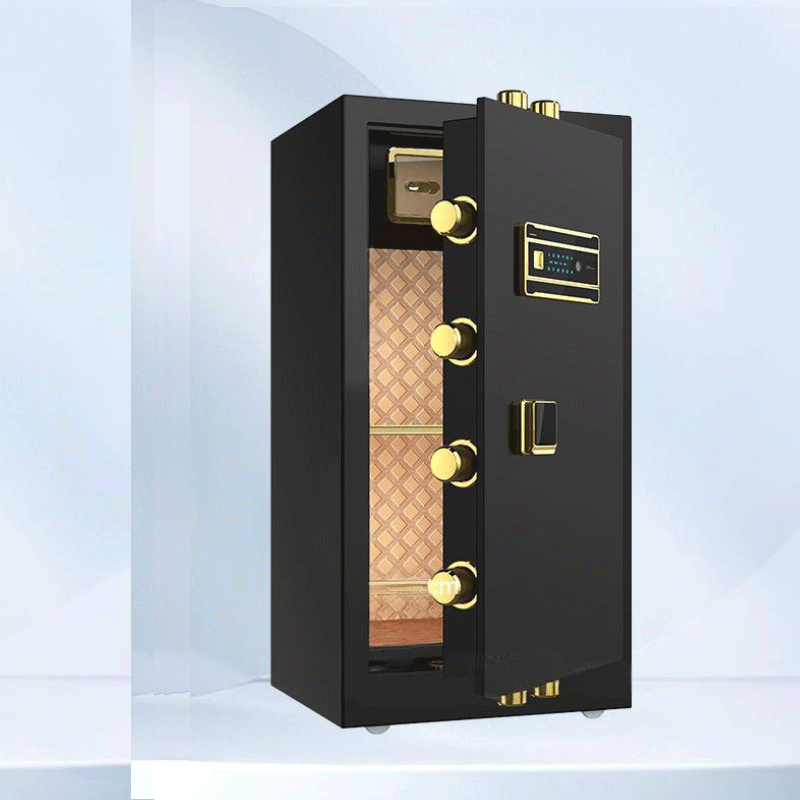 易企采 【黑色指纹+密码+钥匙】 40*48*80CM 防盗保险保管箱柜 单位:台 (颜色可选)