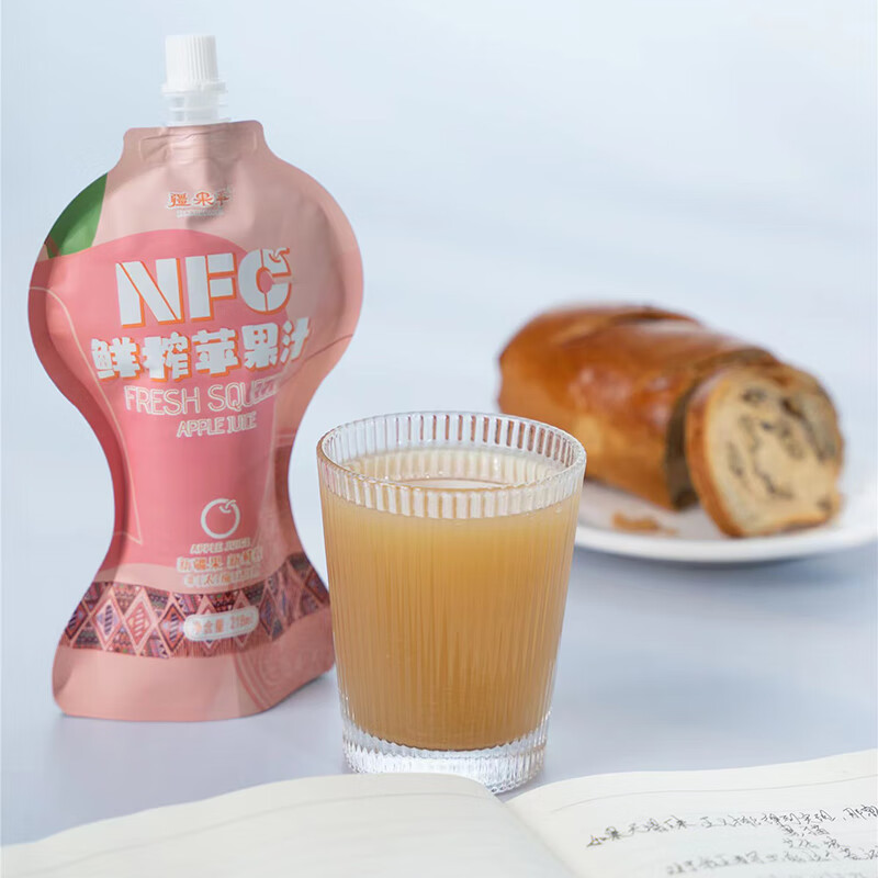 【八钢专用】疆果萃NFC苹果汁218ml*8袋/盒