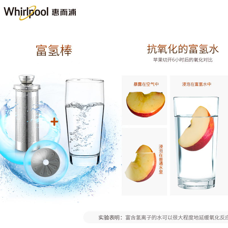 惠而浦(Whirlpool)破壁机WBL-CG186G 全自动富氢破壁料理机 家用多功能 榨汁豆浆机 养生机