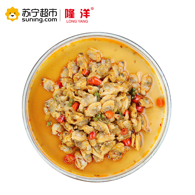 隆洋 麻辣花蛤肉 250g 即食海鲜 微波加热 方便美味