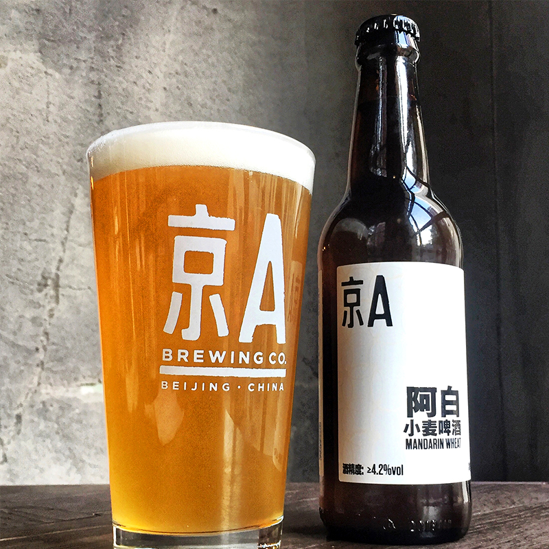 京a阿白小麦啤酒比利时风味精酿啤酒330ml24瓶整箱装