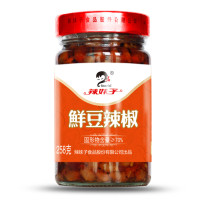 辣妹子 鲜豆辣椒258g 微辣拌面拌饭下饭菜 湖南特产