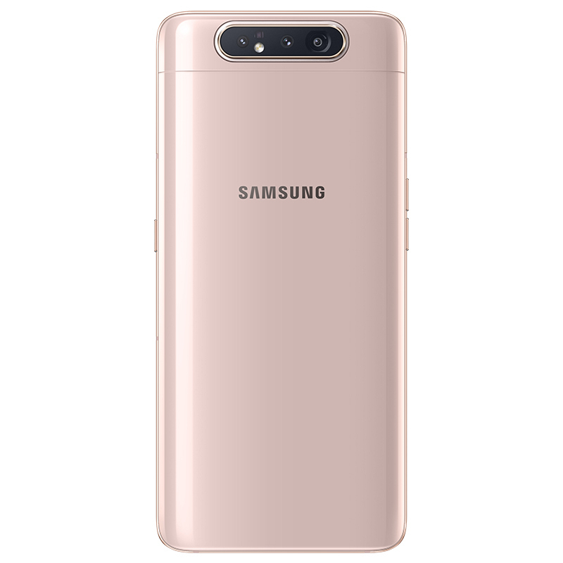 三星 Galaxy A80 8GB+128GB 蜜桃金 超大屏幕 炫转三摄 移动联通电信全网通4G全面屏手机