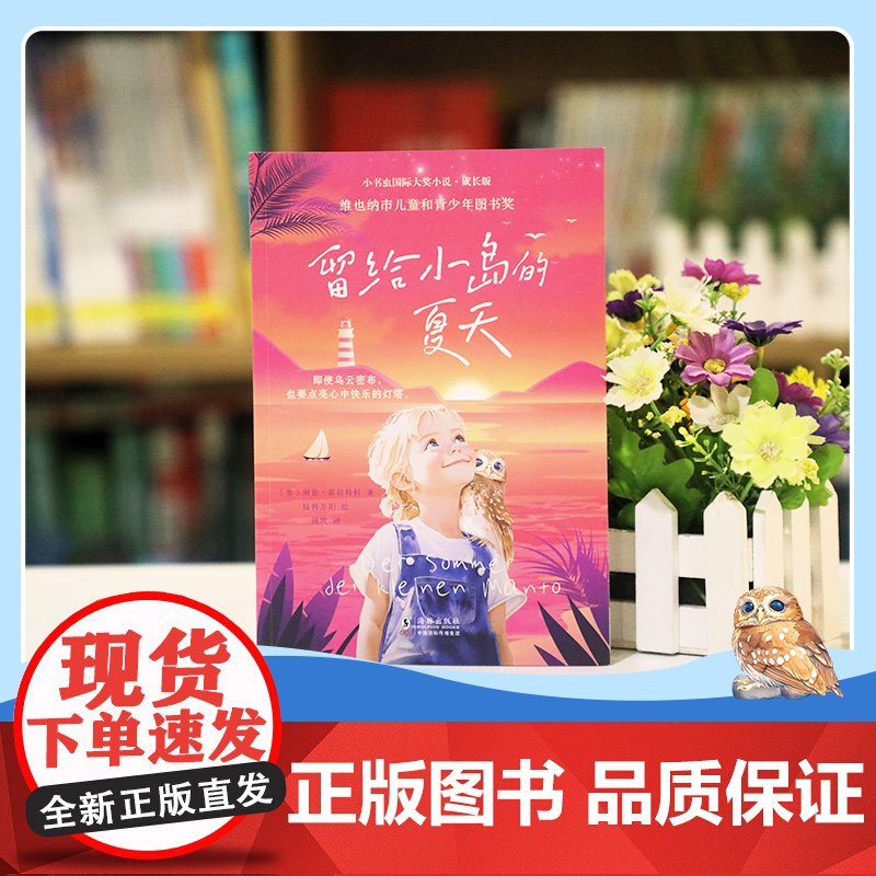 小书虫国际大奖小说成长版 留给小岛的夏天 荣获多项大奖 小学生3年级8-10岁独立阅读 儿童成长想象力 衔接四年级主题高清大图