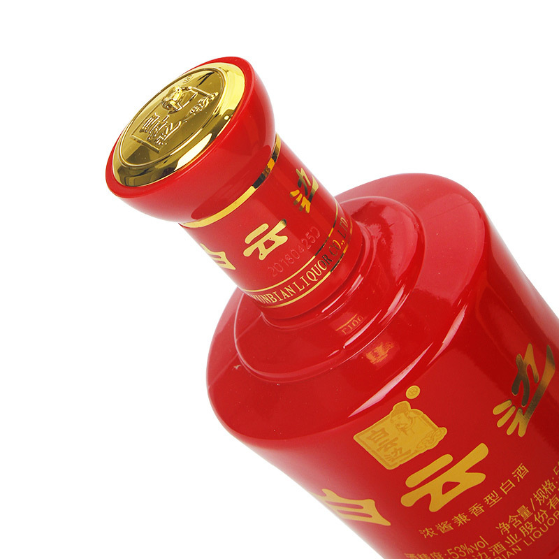 白云边 白酒 红五星陈酿 浓酱兼香型 53度 500ml