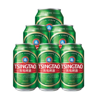 青岛啤酒 (TSINGTAO) 经典1903(10度)330ml*6罐 组合装国产啤酒