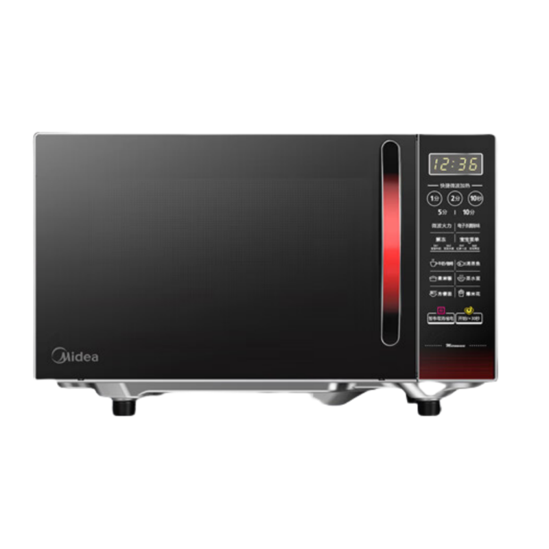 美的(Midea)EM7KCGW3-NR 微波炉 平板速热微波炉 智能菜单 一键解冻及除味