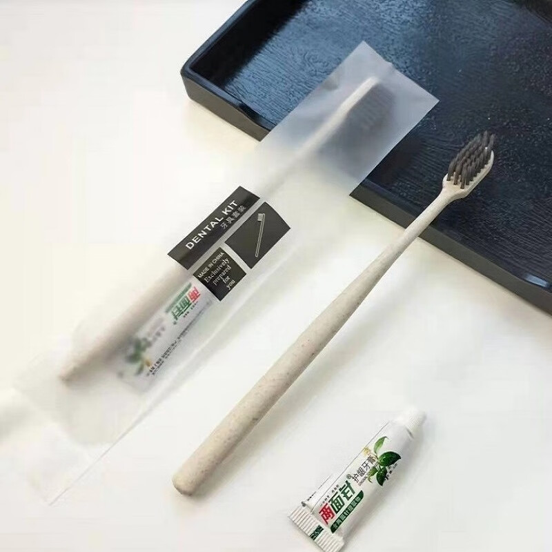 具安金 一次性牙刷家用待客软毛带牙膏酒店专用洗漱用品牙具套装