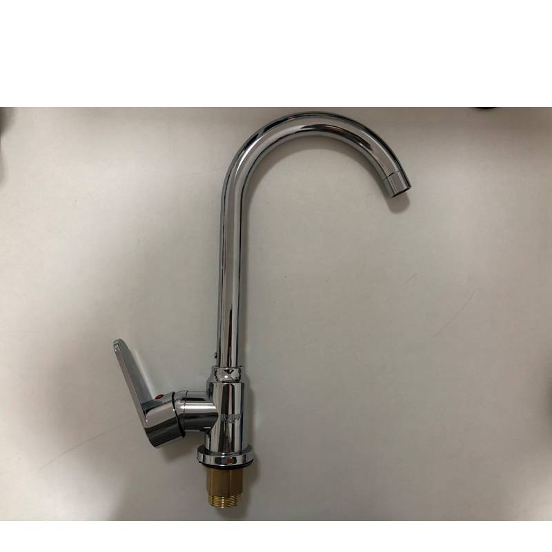 不锈钢大弯冷热水龙头 OMJ-9720 个高清大图