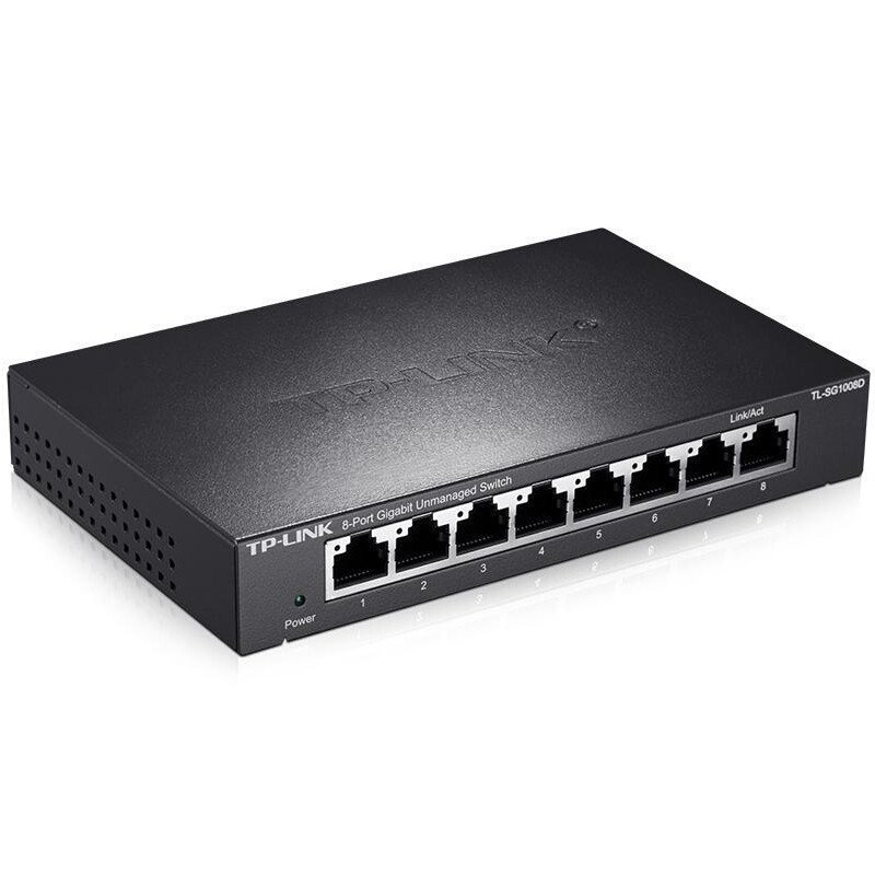 TP-LINK 千兆铁壳交换机 8口 SG1008D