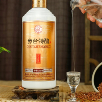 贵州茅台镇白酒礼盒赤台特酿酒酱香型53度纯粮坤沙酒窖藏陈酿年份口粮酒单瓶500ml泡沫装