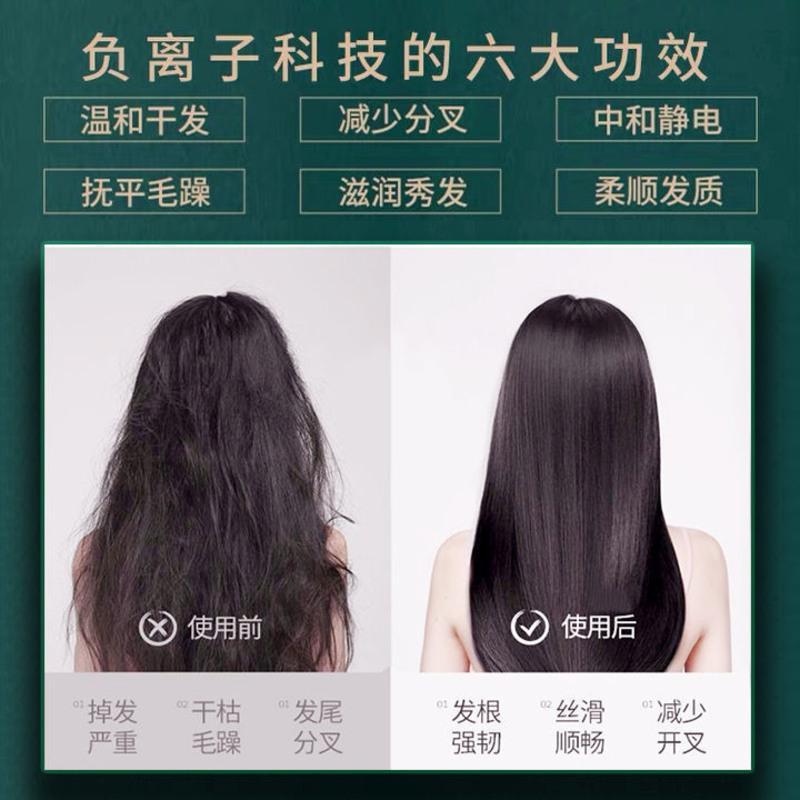 家用负离子蓝光吹风机学生宿舍大小功率冷热恒温吹风速干不伤发 升级款蓝光红色(集风嘴+三件套)