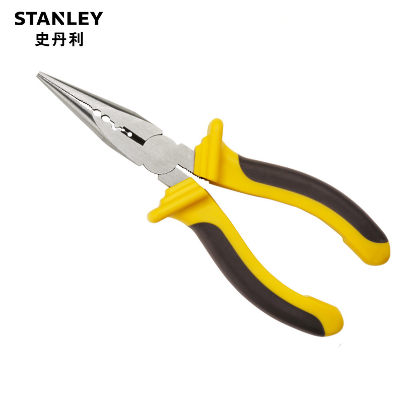 史丹利 Stanley84-403-23双色柄尖嘴钳8“