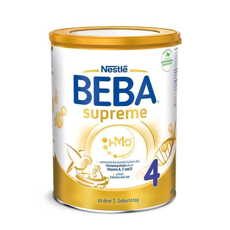 原装进口德国雀巢BEBA贝巴至尊版SUPREME 6种HMO超高端婴幼儿奶粉4段(3-7岁)800g图片