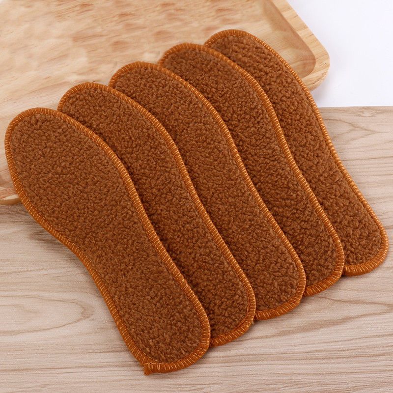 冬季鞋垫加绒加厚男女保暖棉绒厚羊毛厚吸汗防臭运动防臭鞋垫353双