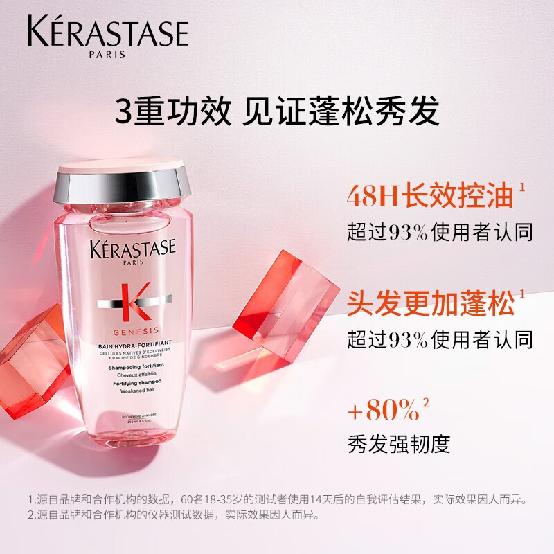 卡诗(KERASTASE)赋源芯丝沁透洗发水250ml(元气姜粉瓶)高清大图