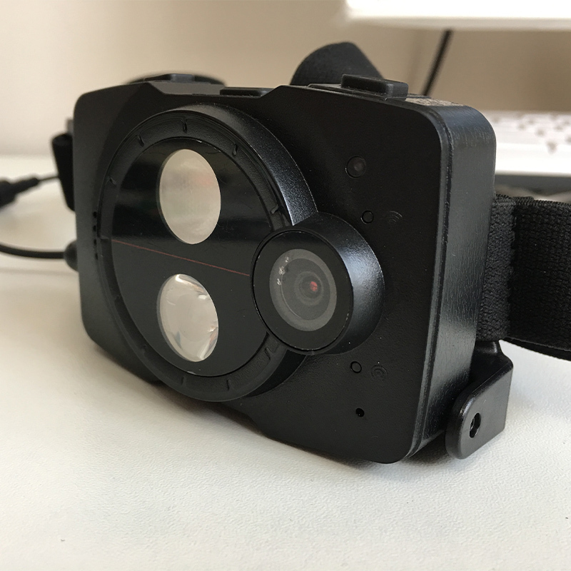 定制jjyt16头戴式4g摄像头语音视频记录仪