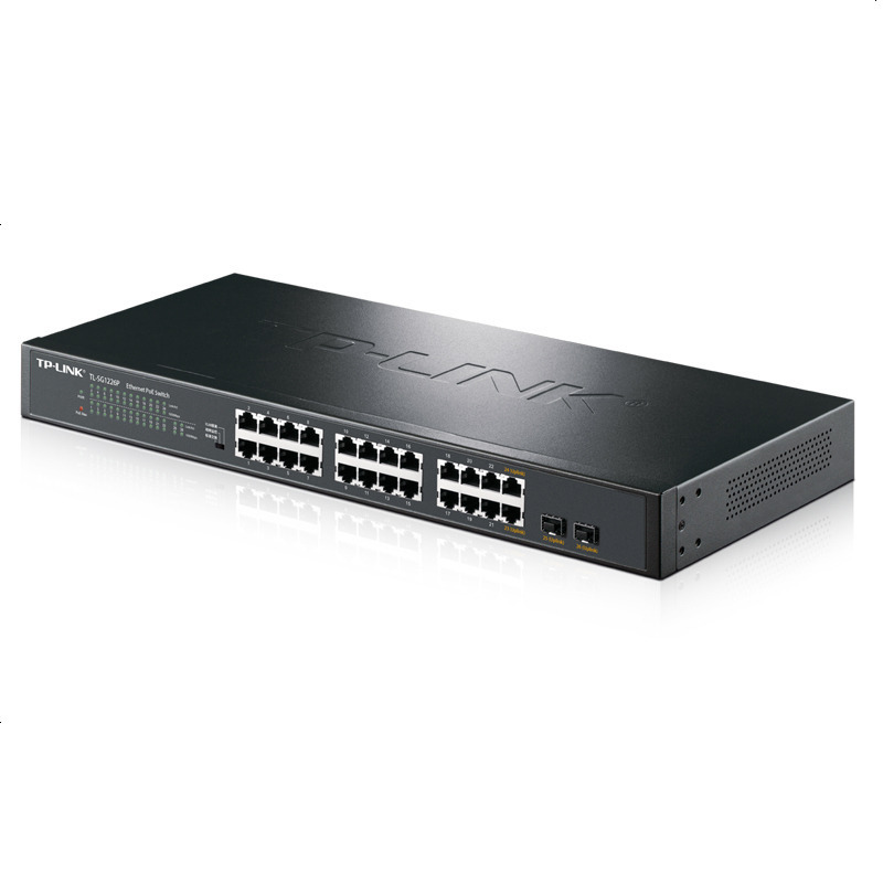 TP-LINK TL-SG1226P 24口全千兆POE网络交换机网线供电48V无线AP监控摄像电脑办公tplink