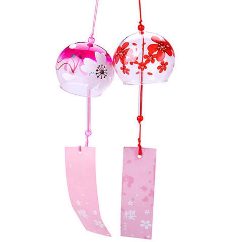 日式和风玻璃风铃挂饰创意家居饰品生日礼物送同学朋友毕业礼物牵牛花