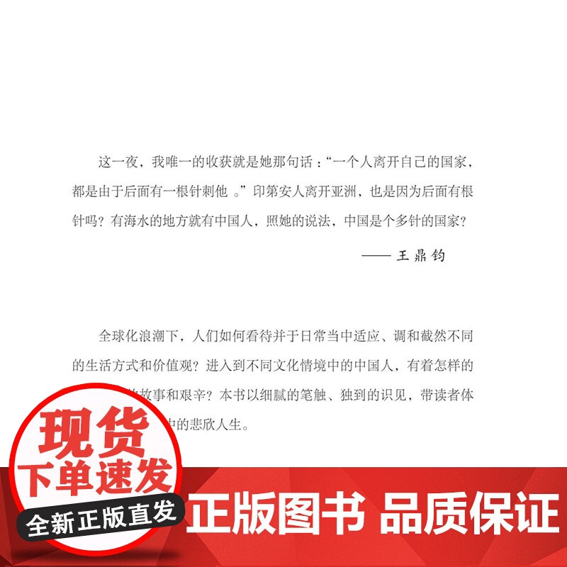 海水天涯中国人 王鼎钧作品系列 带读者体会中西文化夹缝中的悲欣人生 三书书店店高清大图