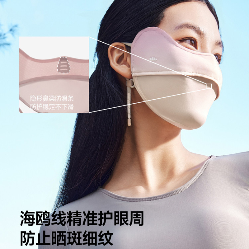 蕉下 蕉下腮红护眼角防晒口罩AL33424 香芋奶紫高清大图