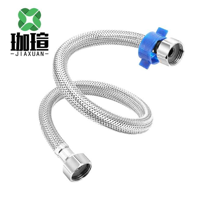 珈瑄 蛇皮软管 不锈钢波纹热水器冷热水器防爆抗压波纹软管 4分80cm 根