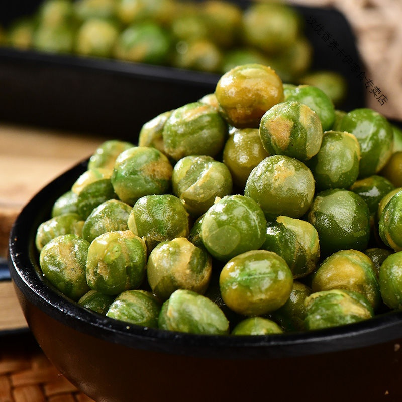 青豆零食香辣味蒜香青豌豆下酒菜湖南特产年货批发休闲小零食炒货