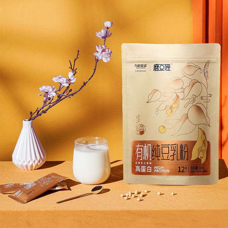 九阳豆浆/磨豆匠纯豆浆粉12条*20g豆浆原味早餐豆乳黄豆粉豆乳饮料