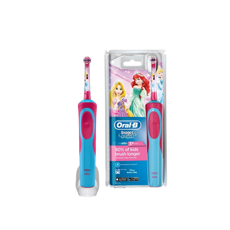 [柔软刷头]博朗 BRAUN 欧乐B(Oralb)D12.513k 儿童电动牙刷 充电式 清洁护龈 白雪公主