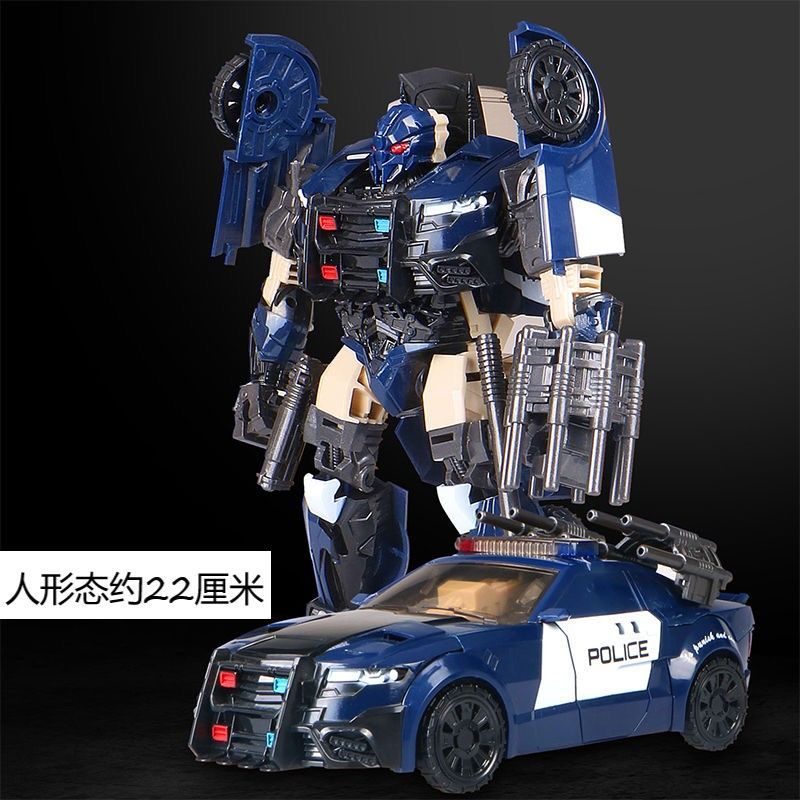 大黄蜂威震天汽车机器人玩具男孩黑曼巴路障1-5【无合金22厘米】>800