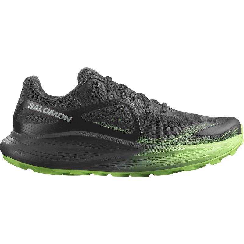 SALOMON Glide Max Tr Trail 时尚红男越野跑鞋户外运动低帮透气 India_Ink_-_Black_-_Green_Geck 42.5