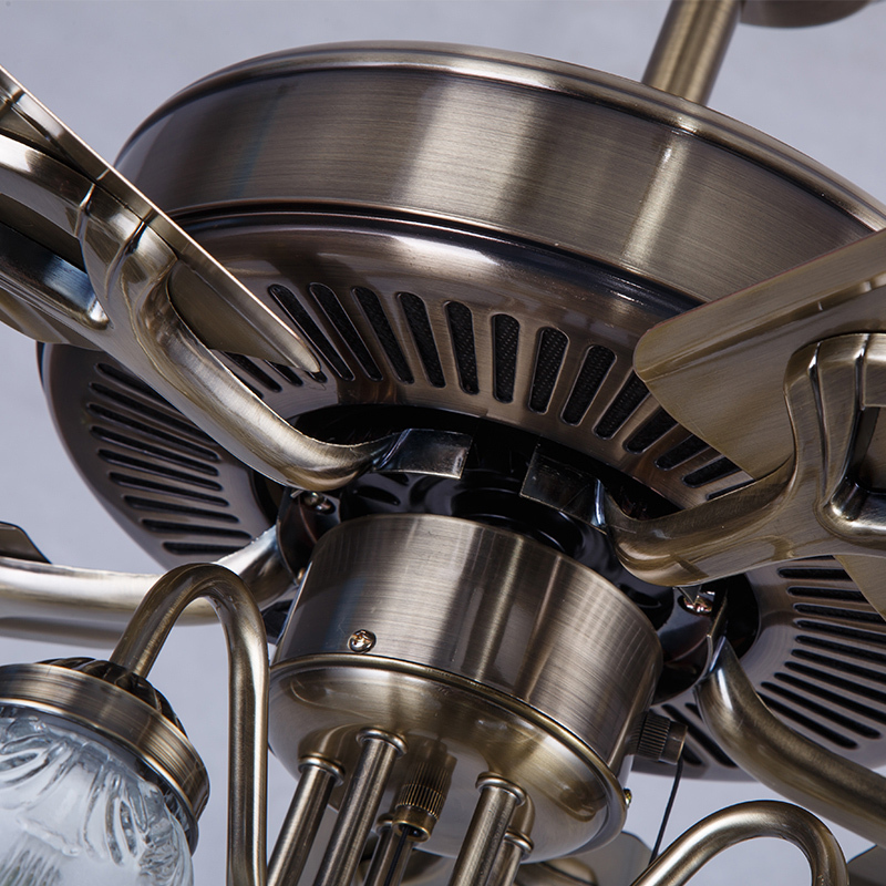 风扇吊灯 餐厅吊扇灯客厅卧室简约现代妖怪铁叶吊扇灯