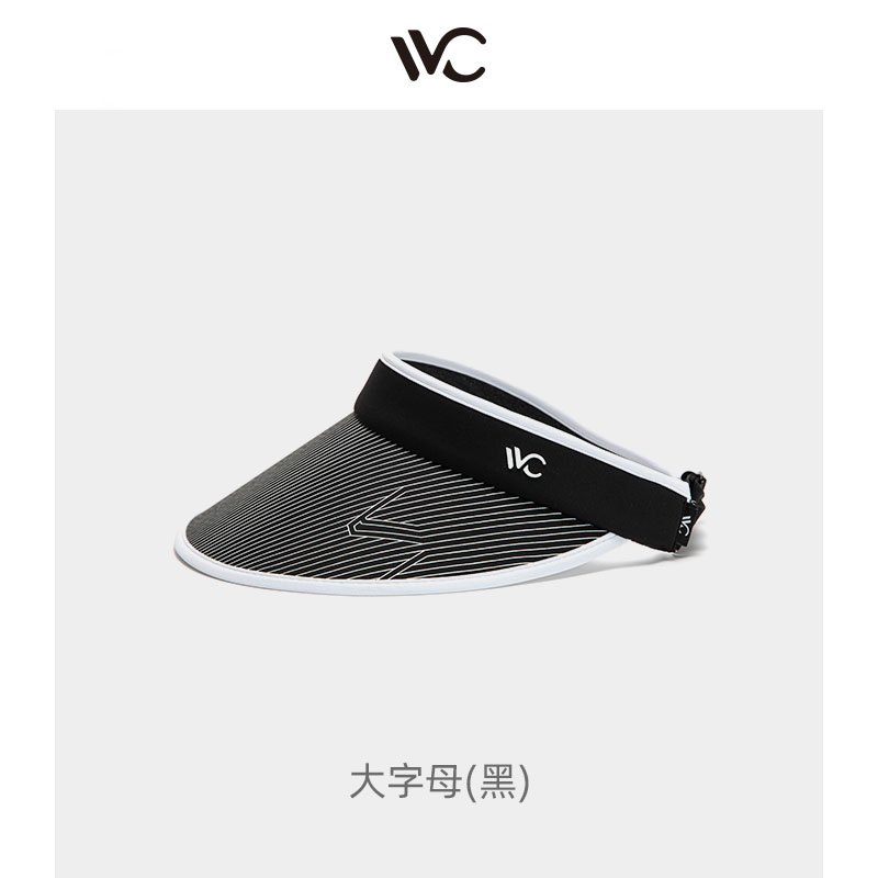 韩国VVC 2020新款防晒帽女小字母时尚款夏季户外遮阳帽防紫外线