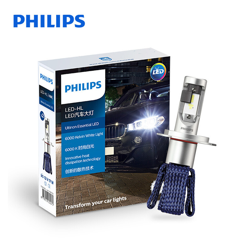 飞利浦(PHILIPS)星耀光LED 汽车灯泡大灯近远光灯 9012 HIR2 两支装