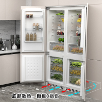 尊贵(ZUNGUI)BCD-230WQB 嵌入式变频冰箱 电脑控温 风冷无霜 内嵌式家用超薄双门电冰箱 白色