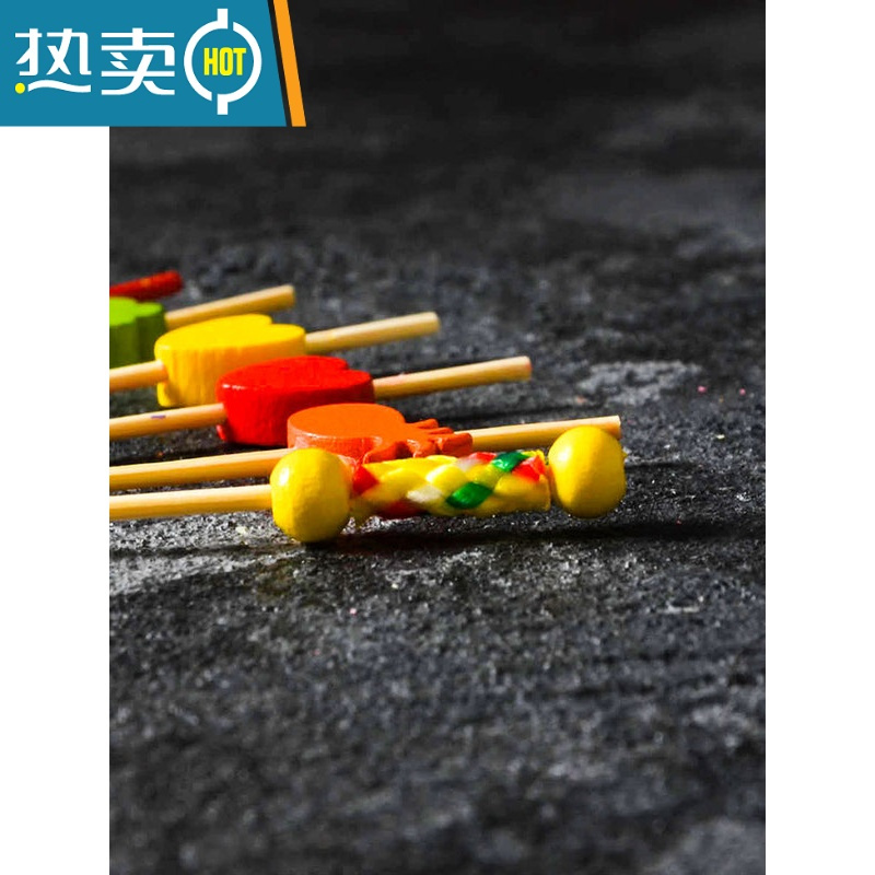 敬平花签鸡尾酒装饰物酒签水果签 KTV果签 创意竹签串签 艺术签 [蜘蛛]混色