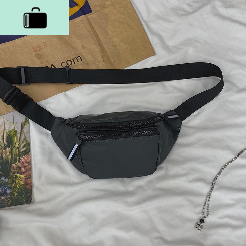 胸包男女ins潮牌小背包运动休闲斜挎包百搭学生斜跨多功能单肩包NEWLAKE 灰色