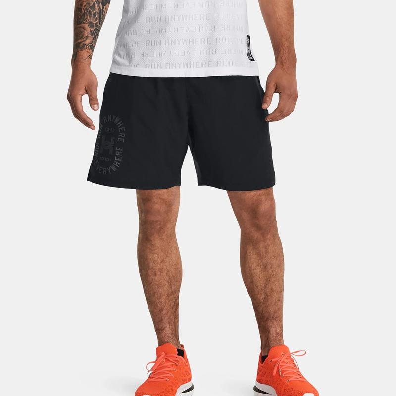 Under Armour透气速干运动男裤户外跑步训练压缩内衬短裤高清大图