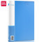 得力(deli)A4金属双强力夹硬文件夹 大容量试卷资料夹诗朗诵夹板 文件收纳夹5302蓝色 10只装