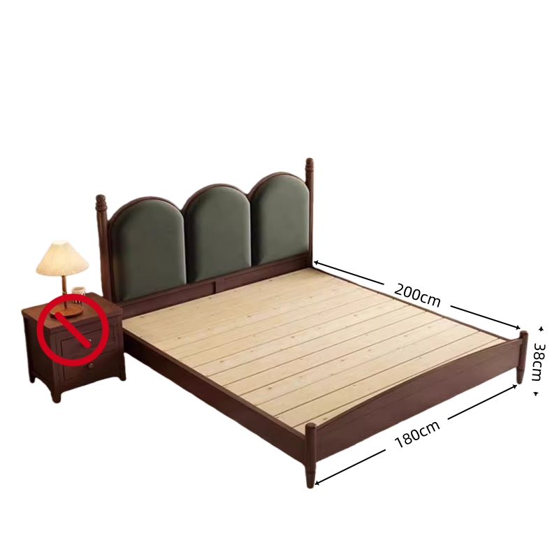 荺炬主卧床1.8m床张高清大图