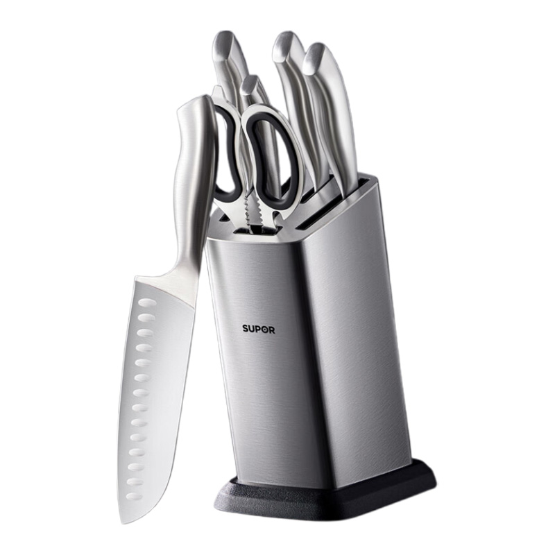 苏泊尔刀具七件套不锈钢锋利舒适切割畅快高硬度TK1506E